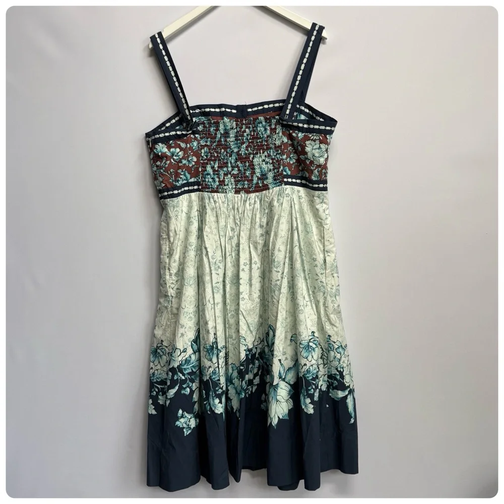 NWT Anthropologie Maeve Sleeveless Square-Neck Button-Front Midi Dress, L - Picture 12 of 14